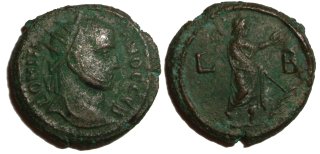 Oktodrachme des Domitius Domitianus